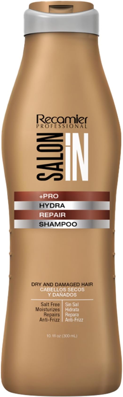 Salon In by Recamier - | Hydra Repair Hair Shampoo | Moisturizing & Strengthening for Dry, Damaged Hair | 10.1.fl.oz / 300 ml