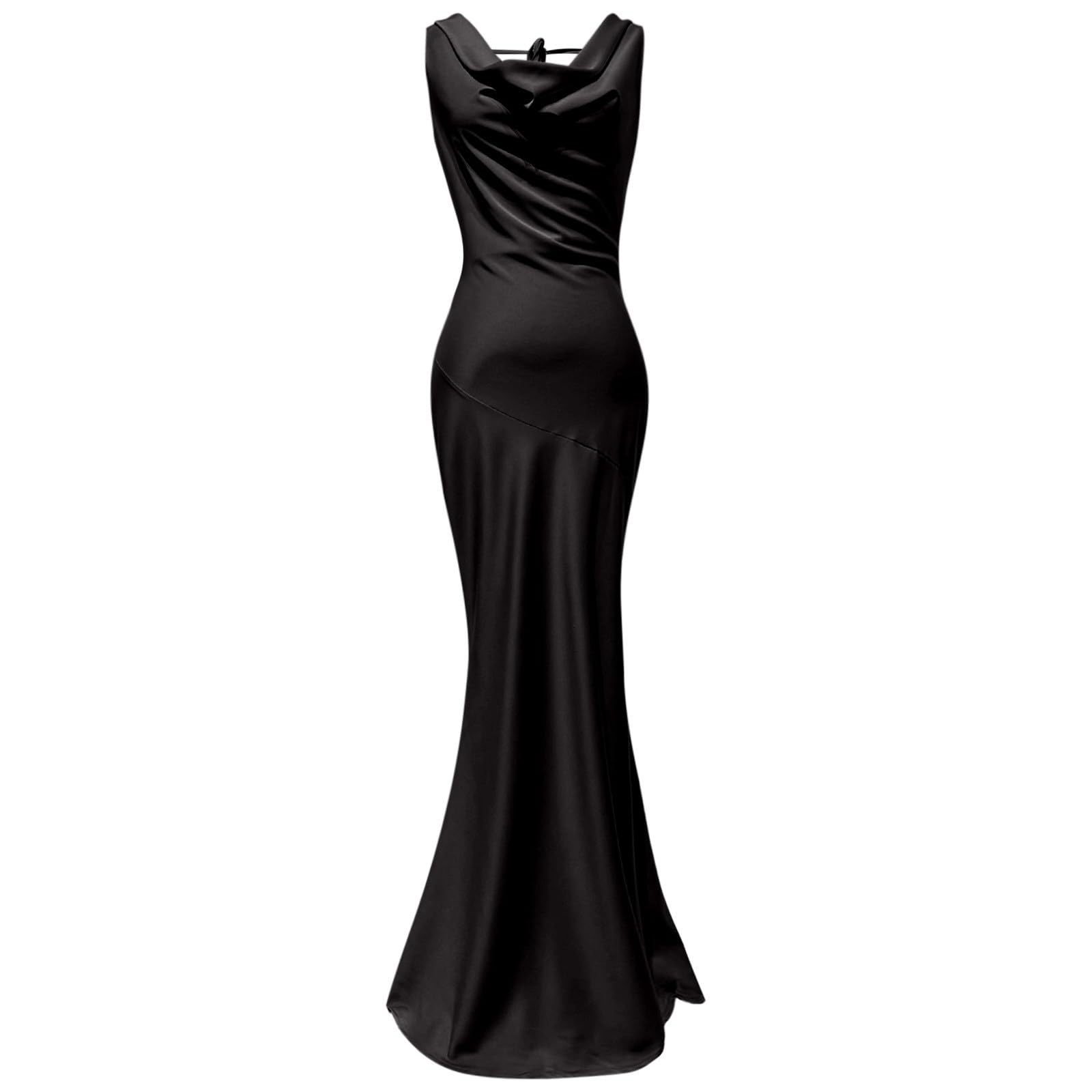 Robe Moulante élégante en Satin avec Dos Nu pour Une soirée Formelle