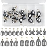 Fishing Weights Sinkers Kits,Drop Shot Weights,Iron Fishing Sinker,Bass Casting Sinkers for...