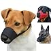 CollarDirect Adjustable Dog Muzzle Small Medium Large Dogs Set 2PCS Soft Breathable Nylon Mask Safety Dog Mouth Cover Anti Biting Barking Pet Muzzles Dogs Black Red (XS/S, 2 Black)