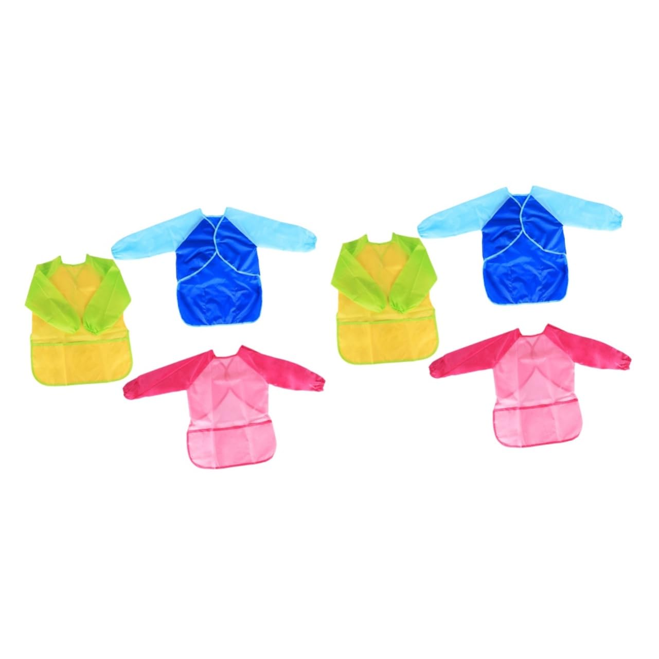 ibasenice 3St kinderschürzen zum bemalen malschürze für kinder Overalls für Kinder Kittellätzchen Kunstkittel für Kinder malmantel abdeckung wasserdicht Kleidung bemalen Arbeitskleidung