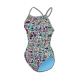 Dolfin Women's Uglies V-2 Back One Piece Swimsuit (Squiggle, 28)
