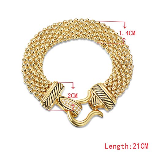 UNY Jewelry Antique Fashion Popcorn Chain Designer Brand Inspired Women Unique Christmas Gifts Bracelets 6