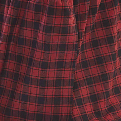 VHC-Brands-Rustic-Lodge-Cumberland-Bedding-Accessory-Queen-Skirt-60x80x16-Chili-Pepper-Red VHC Brands Rustic Lodge Cumberland Bedding Accessory Queen Skirt 60x80x16 Chili Pepper Red