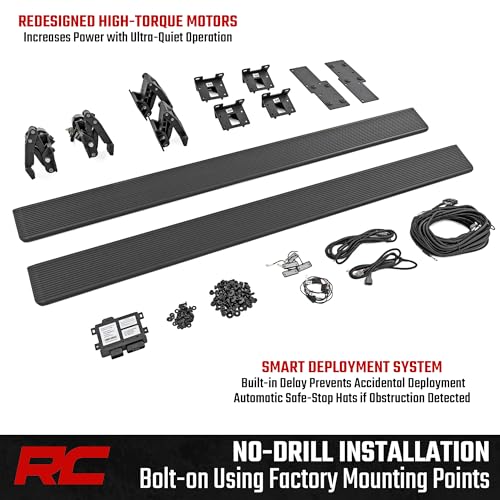 Estribos Eléctricos Rough Country HT-Series 6" para Silverado y Sierra miniatura 7