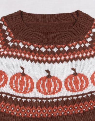 Image of Women's Vintage Fair Isle Pullover Sweater Lightweight Knit Tops