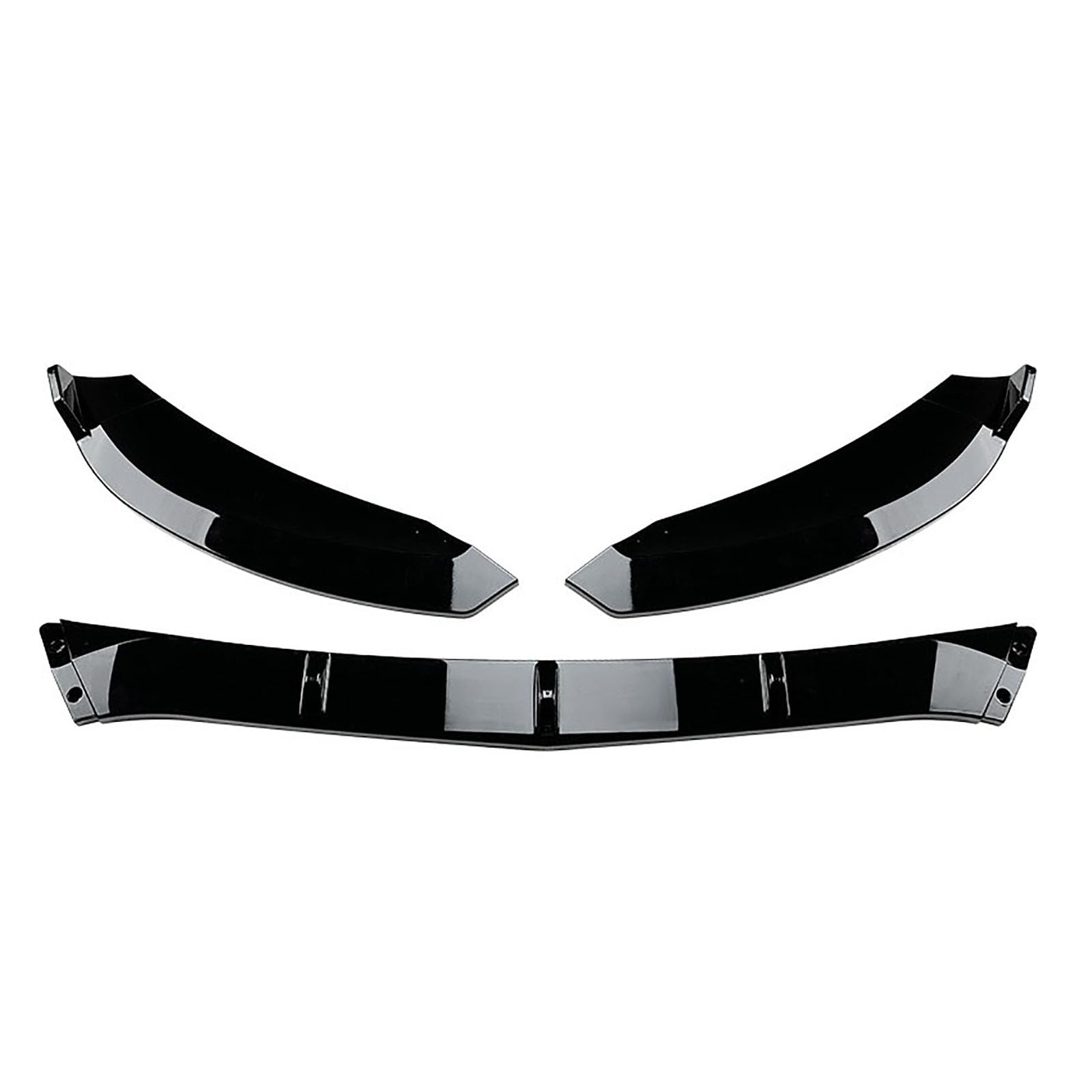 Kompatybilny z Mercedes-Benz C-Class W205 C180 C200 C260 2015-2018, przedni spojler, Car Lower Body Kit Splitter Car Styling akcesoria zewnętrzne, błyszczący czarny