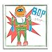 Stupell Industries Vintage Robot Toy Bop Bleep Text Retro Pop, Designed by Jennifer Paxton Parker White Framed Wall Art, 12 x 12, Multi-Color