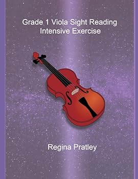 Paperback Grade 1 Viola Sight Reading Intensive Exercise Book