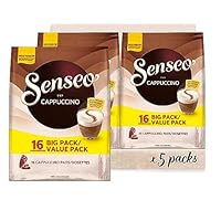 Senseo Pads Cappuccino, Vorratspackung, 5 x 16 Getränke, 80 Kaffeepads