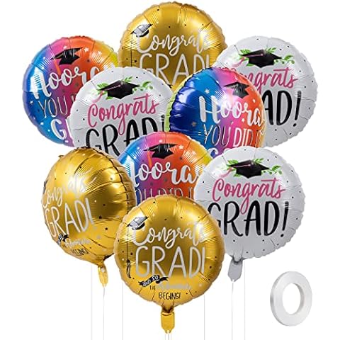 2024 Graduation Balloons - Premium Quality Foil Graduation Balloons, Festive Party Decorations for Memorable Graduation Celebrations Cover