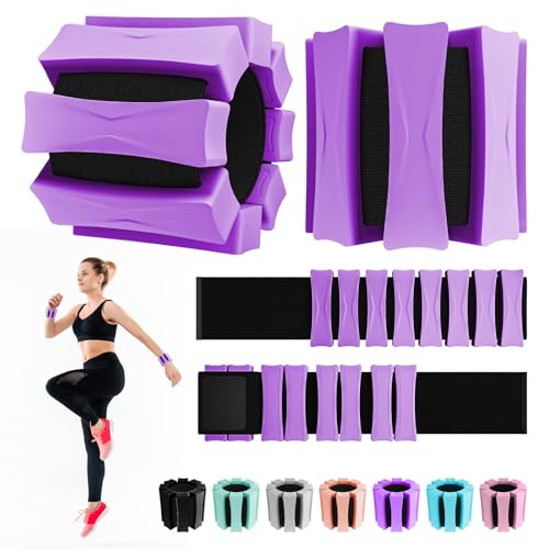 PEOERP Pesas de tobillo para mujeres y hombres, pulsera ajustable con peso para gimnasio en casa, entrenamiento, caminar, correr, viajes, pilates, yoga, ejercicio, barra, entrenamiento de fuerza