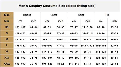 Cosfun Men's Kirigaya Kazuto Cosplay Costume Full Outfit Black Mp003071 (X-Large) #TOP5