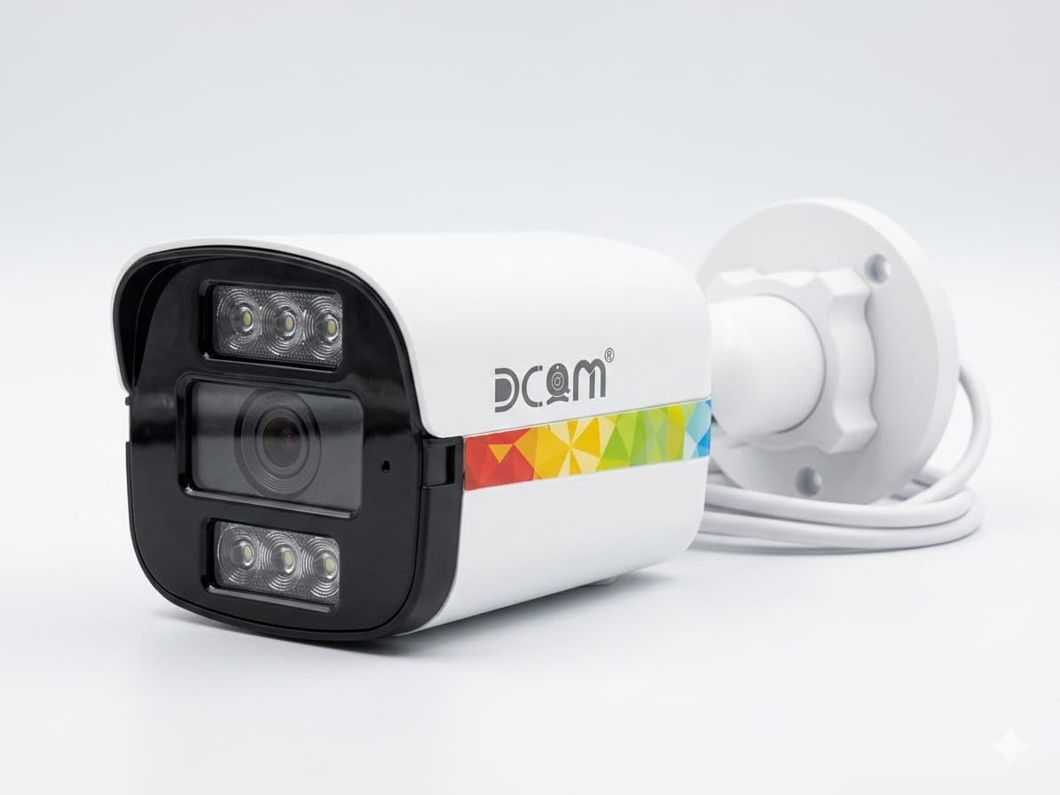 dynamic 3mp 4g sim-based outdoor bullet cctv camera with human & motion detection, 30m ir night vision, two-way audio & sd card support