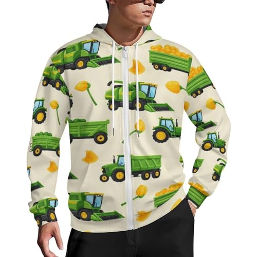 Chaqueta con capucha y cierre para hombre miniatura 1