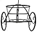 Sorbus Tricycle Plant Stand - Flower Pot Cart Holder - Ideal for Home, Garden, Patio - Great Gift for Plant Lovers, Housewarming, Mother’s Day - Parisian Style (Single Pot, Black)
