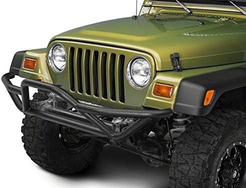 Redrock Rock Crawler Front Grille Guard; Textured Black Compatible with 87-06 Jeep Wrangler YJ & TJ