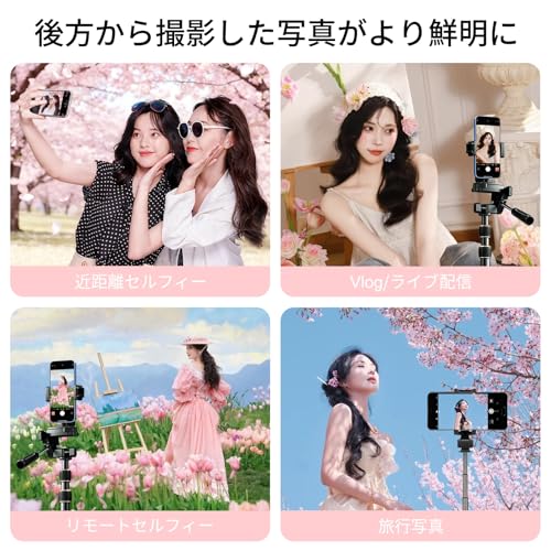 XBONFIRE iphone17 pro対応 自撮り モニター 4インチ M4-Pink の商品画像 8