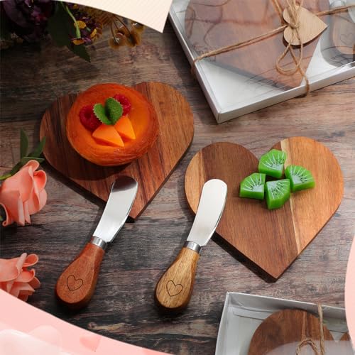 Set de 6 tablas y cuchillos en forma de corazón miniatura 5