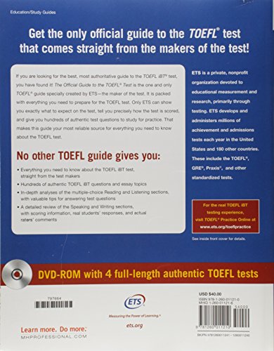 The Official Guide to the TOEFL Test with DVD-ROM, Fifth Edition