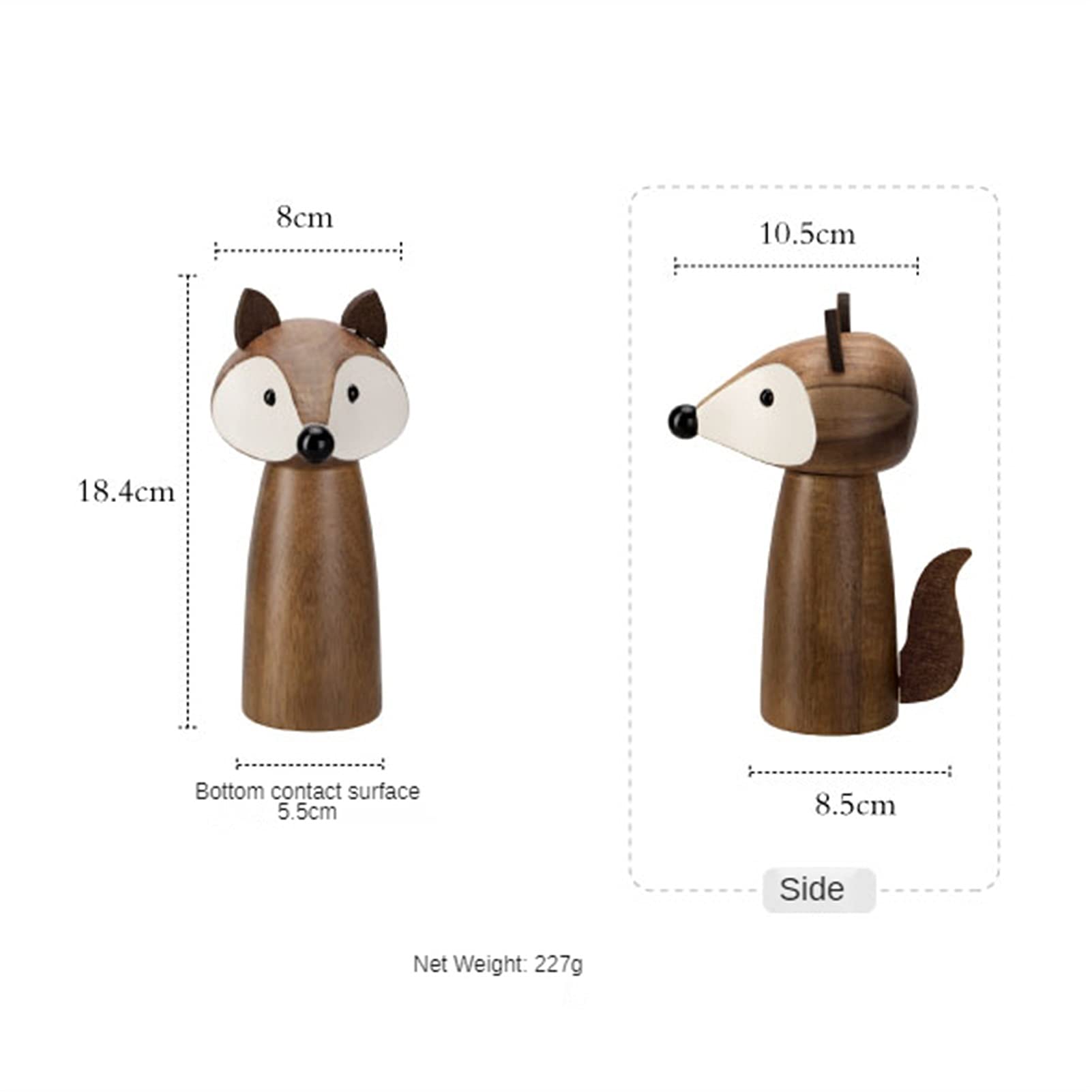 Saturey Macina Sale e Pepe Grinder del Mulino di Sale e Pepe for la Cucina freschi Pepe macinato e smerigliatrice Spezia salata con Regali di stoviglie Regolabili (7,2 Pollici) Macinaspezie