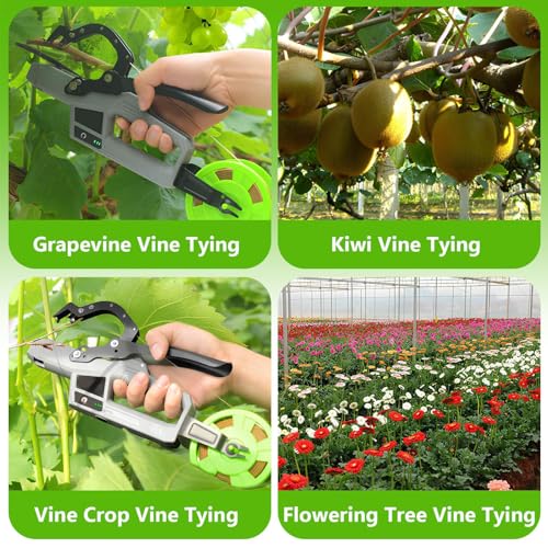 Macchina di Legatura dell'impianto Elettrico con Il Filo di Legatura della Carta di Kraft per Il Giardino della vigneto Che raggruppa 6000 Legami per Carica Strumento di Giardinaggio Portatile per Le