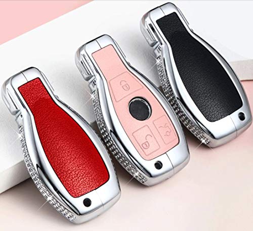 Coque de clé Mercedes rose à 3 boutons protège et sublime votre télécommande avec style - 2