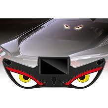 Solar Devils Eyes Light for Windshield 6 Modes Demon Eye LED Car Window Lights with Light Sensor, Suction Mount Solar/USB Powered for Car Windshield Rear/Side Window Night Decoration