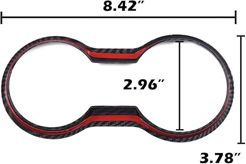 Vista 4 de PIT66 Funda para portavasos compatible con Ford Mustang 2015-2022