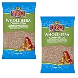 TRS Jeera ganze Kreuzkümmelsamen | Bündel mit 2 x 100 g Packung – für indische, mediterrane und lateinamerikanische Küche