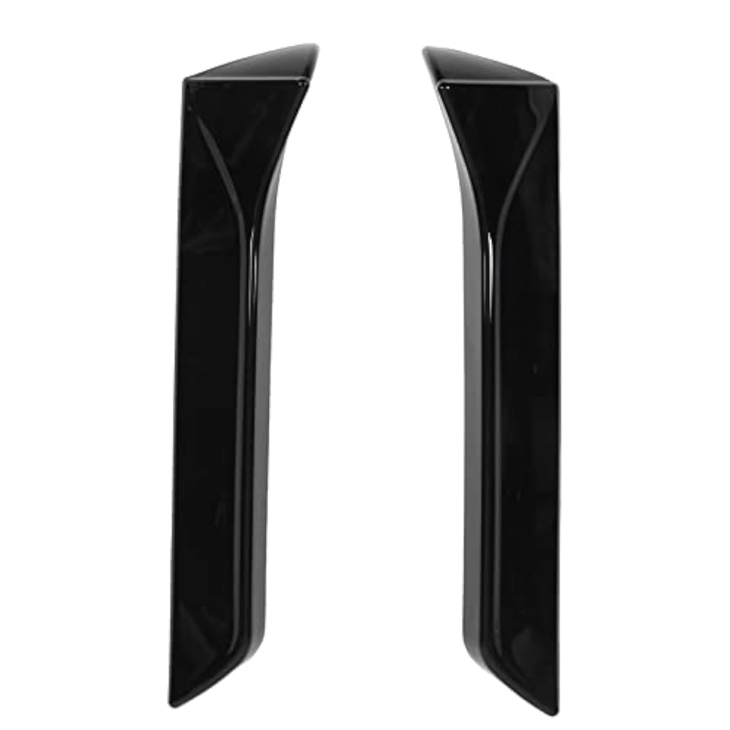 Aileron Latéral de Lunette Arrière, 2 Pièces Garniture Extérieure D'aile Gauche Droite de Remplacement pour Seat 5F FR Mk3 MK3.5 2013‑2021 (Le Noir)