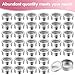 TecUnite 12 Pack 2 Ounce Metal Tin Cans Round Empty Container Salve Tins with Clear Lid for Kitchen, Office, Candles, Candies