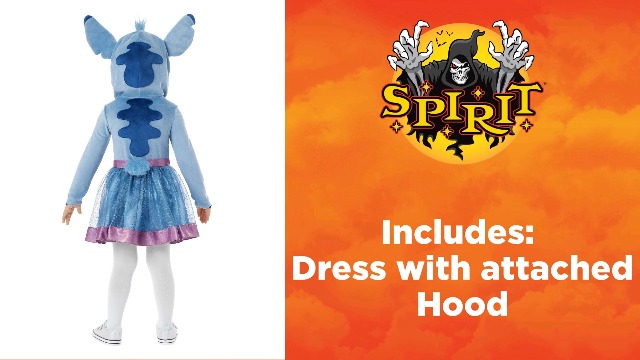 Disfraz de Vestido Stitch para Niños Pequeños miniatura 4