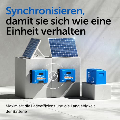 Victron Energy SmartSolar MPPT Tr Laderegler (Bluetooth) - Solar Laderegler - 150V 60 Amp 12/24/36/48-Volt