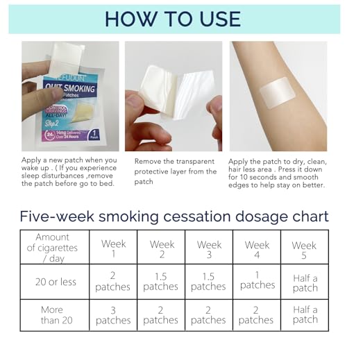 Image of Quit Smoking Patches,14 mg Step 2 Smoking Patches, Step Patches to Quit Smoking, Smoking Aid to Help Quit Smoking 30 Patches