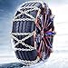 Snow Chains, Snow Tire Chains for Car SUV Pickup Trucks, Adjustable Universal Emergency Thickening Anti-skid Traction Chains,Tire Socks - Set of 6