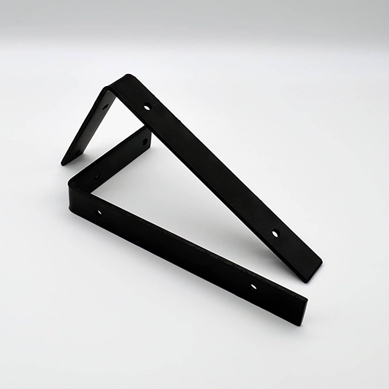 2 Pack Heavy-Duty Shelf Brackets,6/8/10Inch Lip Shelf Bracket,Metal Shelves Wall Mount Shelf,Floating Shelves Brackets,Shelf Supports with Screws