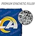 YouTheFan Officially-Licensed NFL Los Angeles Rams Set of 4 Cornhole Bags - All Weather Regulation 6” x 6” Size - 16oz Weight - Designed in USA