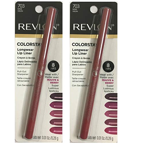 Pack of 2 Revlon Colorstay Longwear Lip Liner, Mink (703)