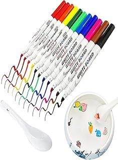 Magical Water Painting Pen,11 Colors Magical Floating Ink Pen with Ceramic Spoon,Magic Markers That can Float in The Water for Kids Adult Drawing Gift