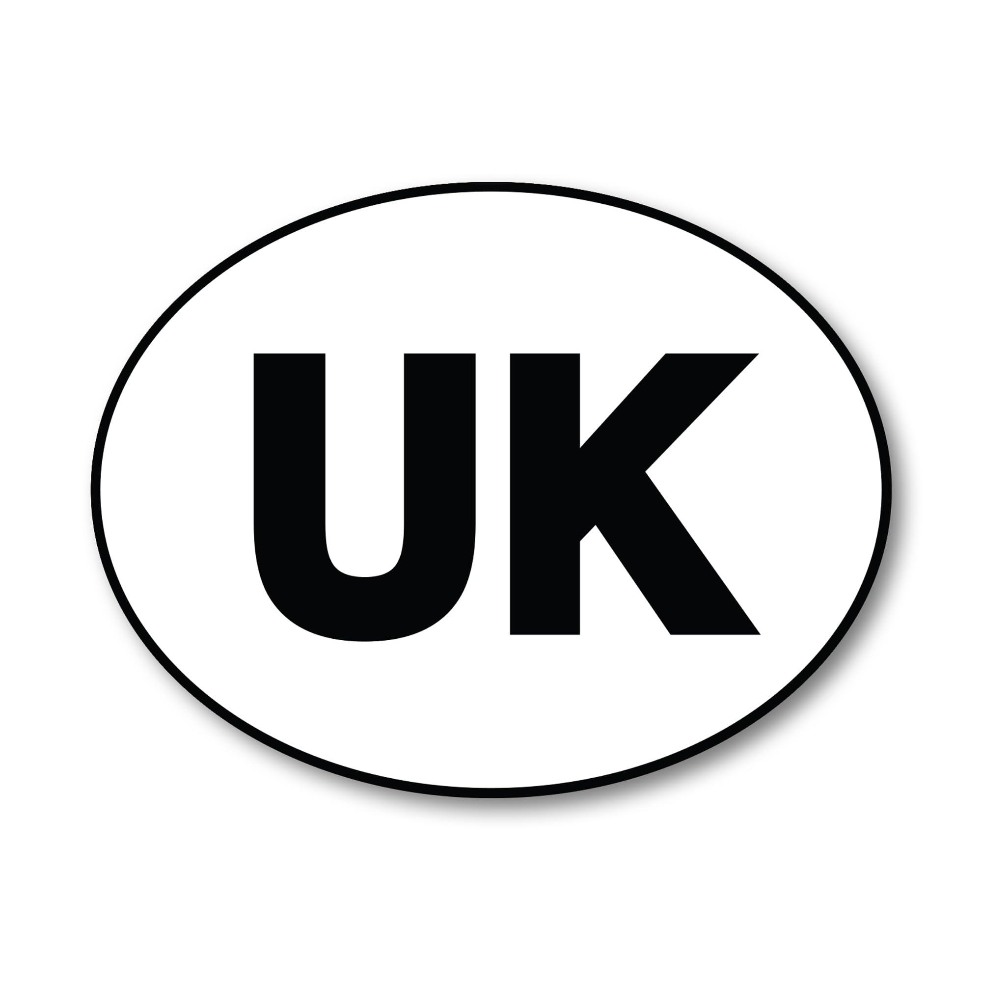 UK Car Identifier Sticker – Premium Vinyl Oval Decal – Official Code for International Travel – Bubble-Free Weatherproof Rear-Bumper Sticker – Made in UK (IDUK)