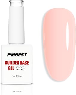 Rubber Base Gel Polish Set, 8 IN 1 Builder Gel For Nails in a Bottle, Self leveling Builder Extension Strengthener Nail, Repai NailSoak Off UV DIY Home Gift for Girls (Crystal Pink)