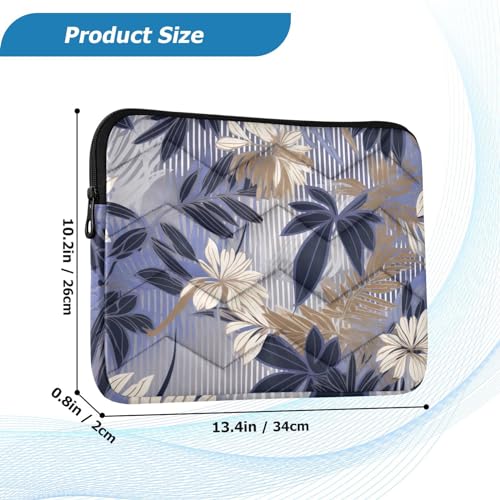 Funda para portátil 13-14 pulgadas con estampado hojas coloridas miniatura 3