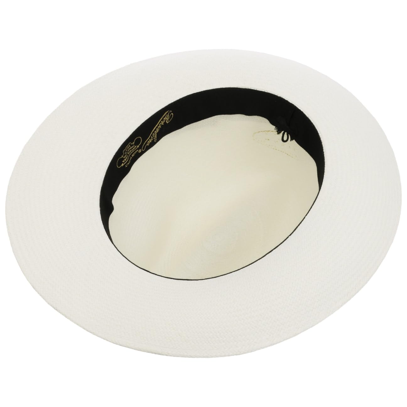 Borsalino Big Brim Bogart Panamahut Bogarthut Strohhut Hut Sommerhut Sonnenhut Panamastrohhut Damen/Herren - Made in Italy Panamastroh mit Ripsband, Ripsband Frühling-Sommer Sommer