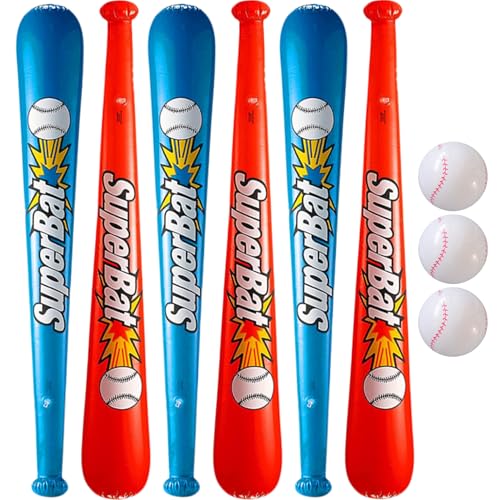 Bat de baseball gonflable avec valve étanche pour activité extérieure réutilisable - 6