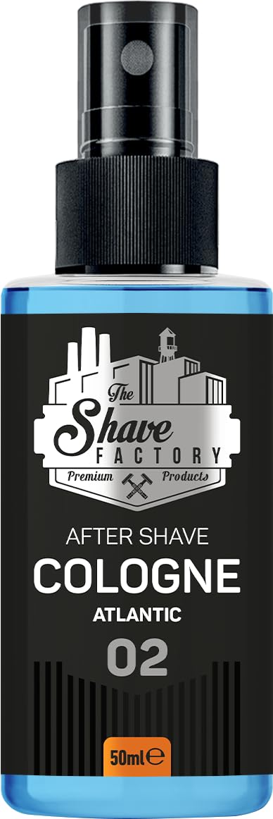 The Shave Factory After Shave Cologne - A Fragrant Essence For Impeccable After Shave Care For A Long-Lasting Sensation Of Freshness And Comfort (50ML, 02 Atlantic)