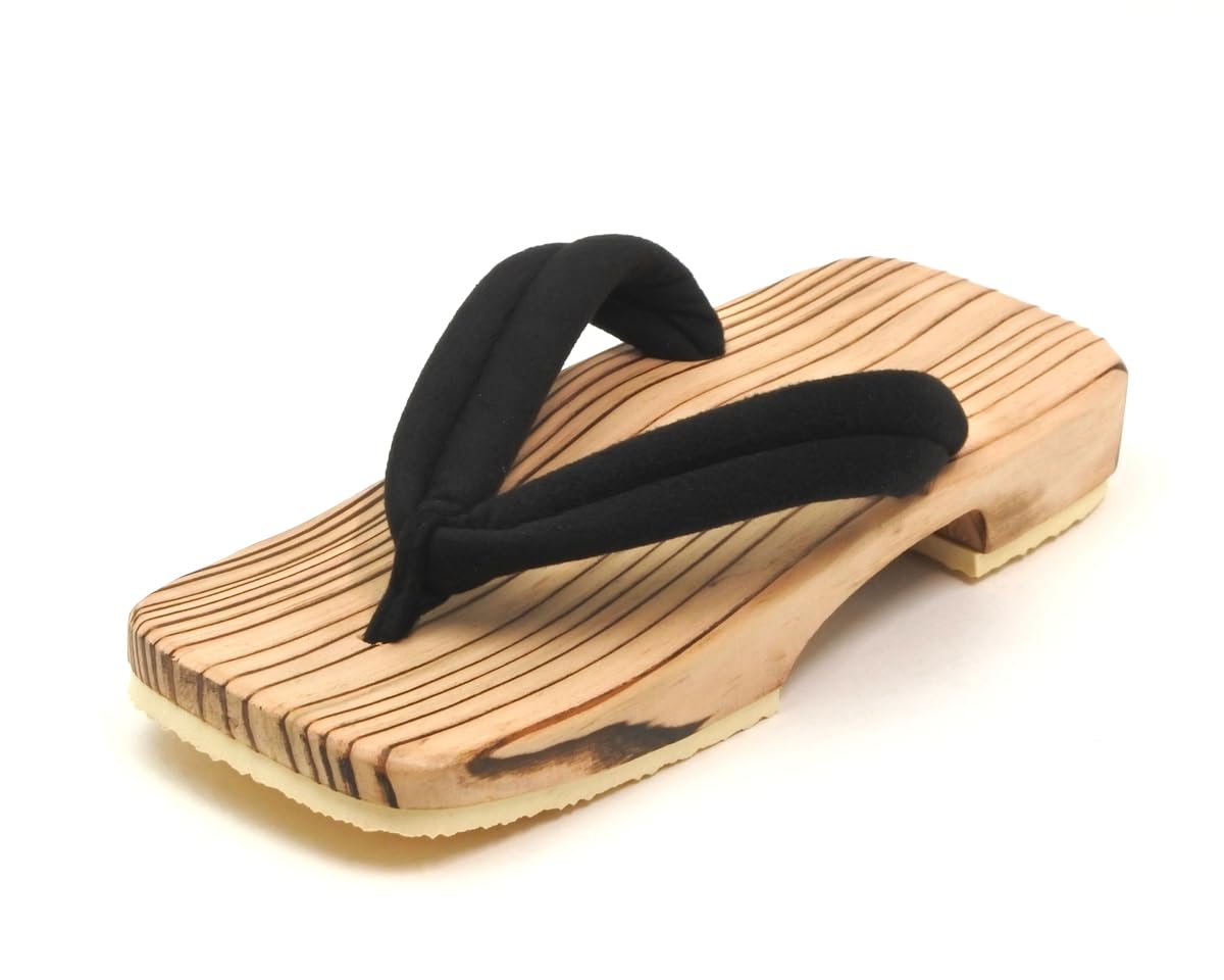 Hita Geta Cedar Clogs, Black