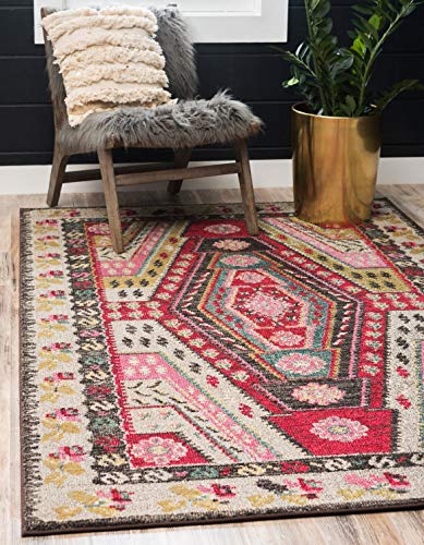 Tapete geométrico sedona collection 65x95 cm multicolor miniatura 1