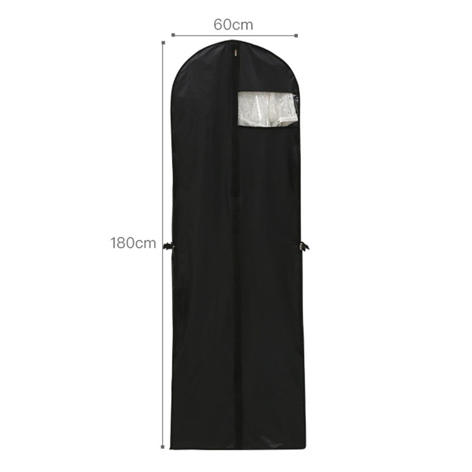 2X Bolsas para Ropa, Batas, Batas, Almacenamiento, Plegables, a Prueba de Polvo, Fundas Largas para Trajes, Chaquetas, Camisas, Esmóquines, Abrigos, V