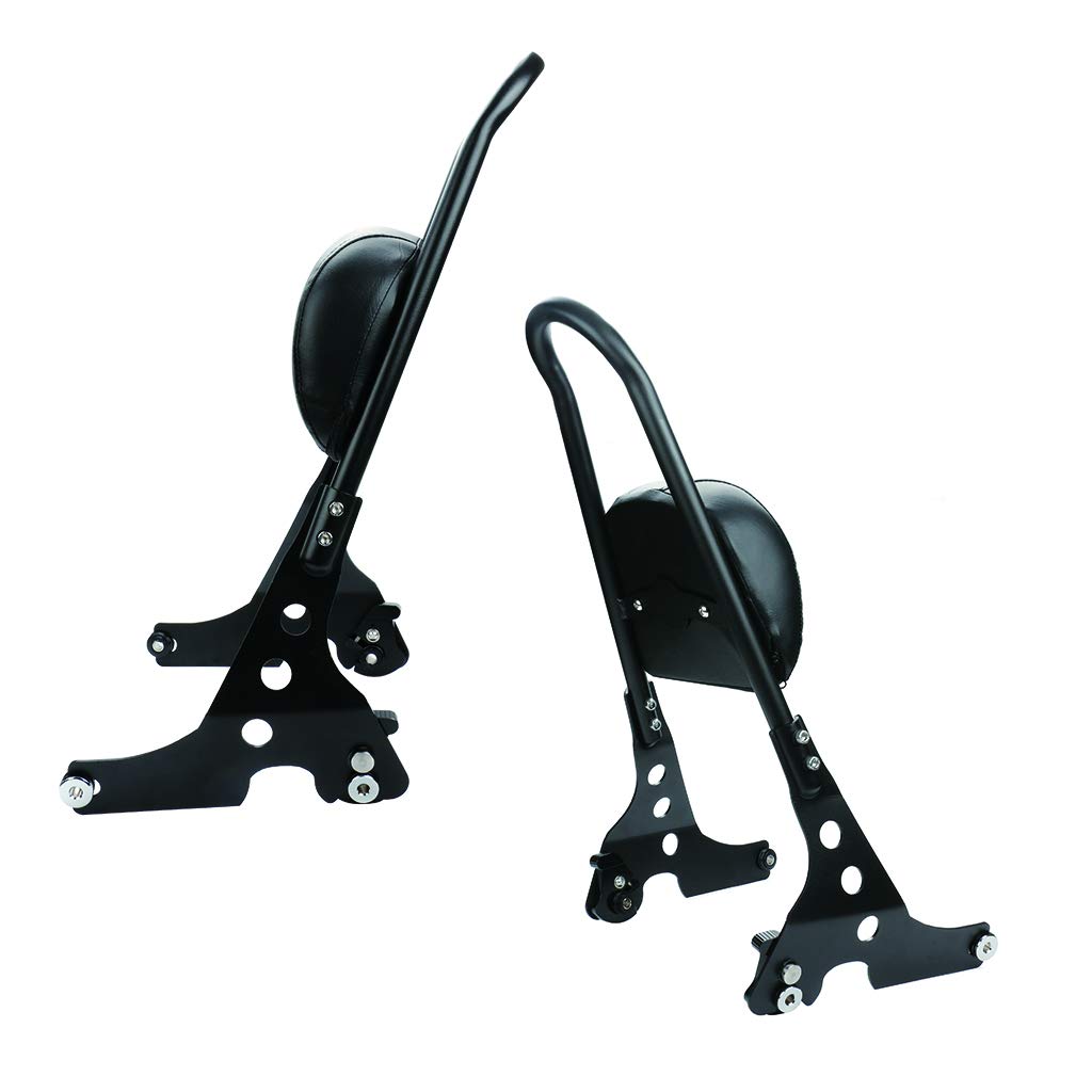 Dossier de Moto,PSLER Dossier de Passager,Sissy Bar pour Touring Road King Street Glide 2004-2023 et pour XL1200C XL1200S 1996-2000